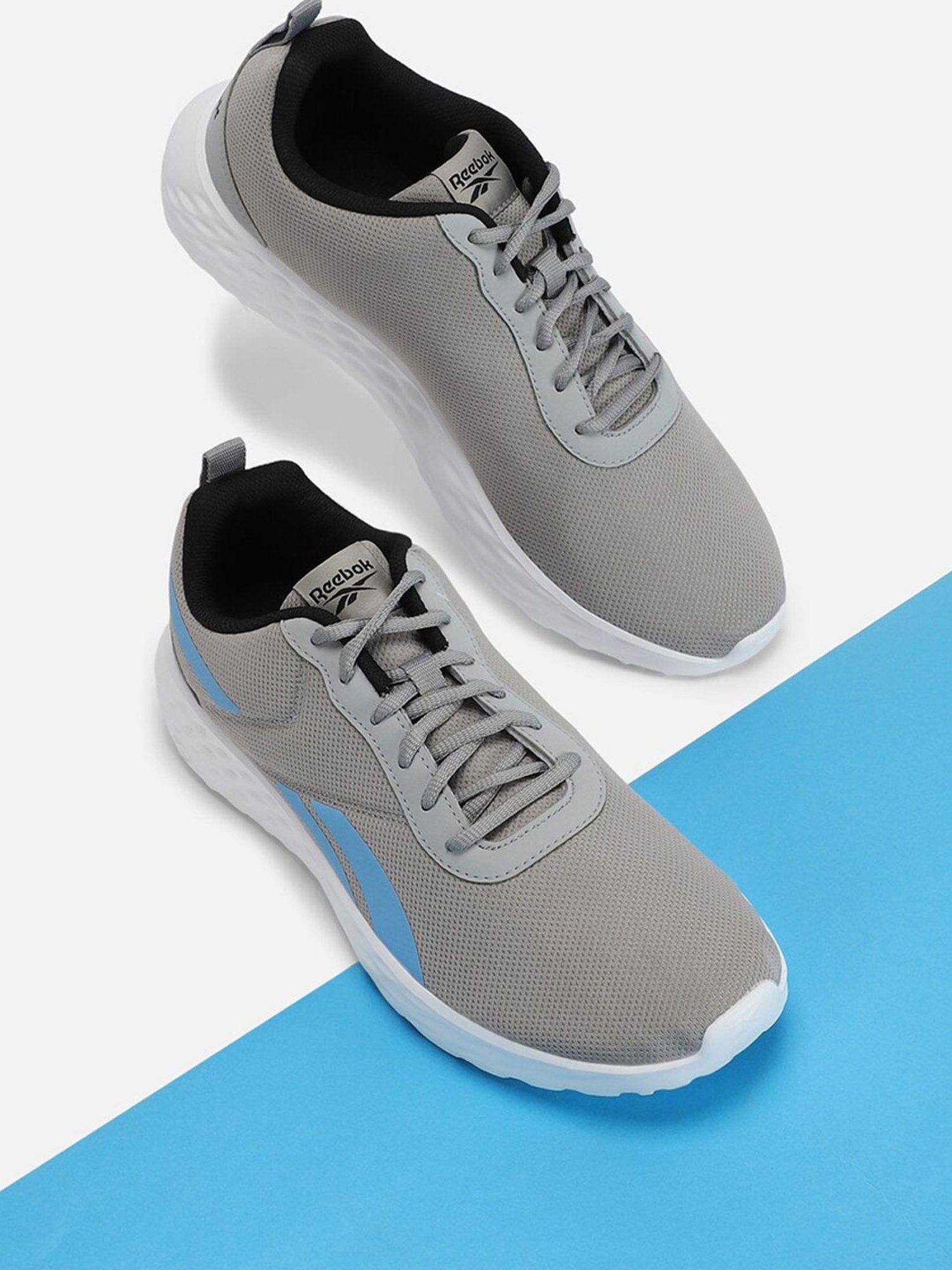 Reebok gray sports shoes on sale