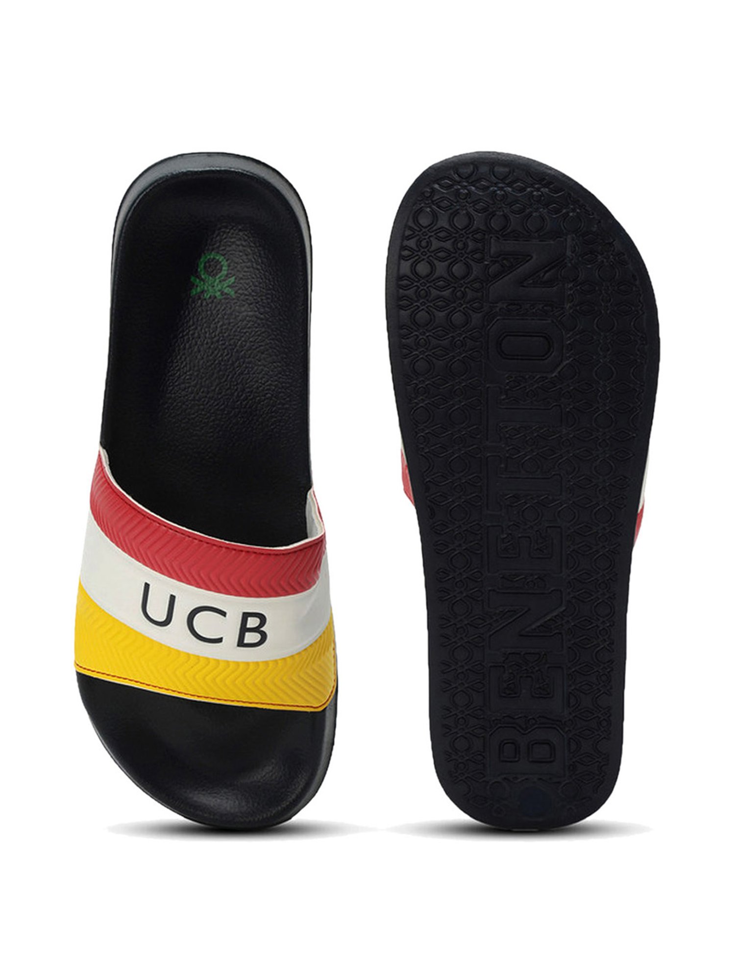 Buy United Colors of Benetton Men s Multi Slides for Men at Best