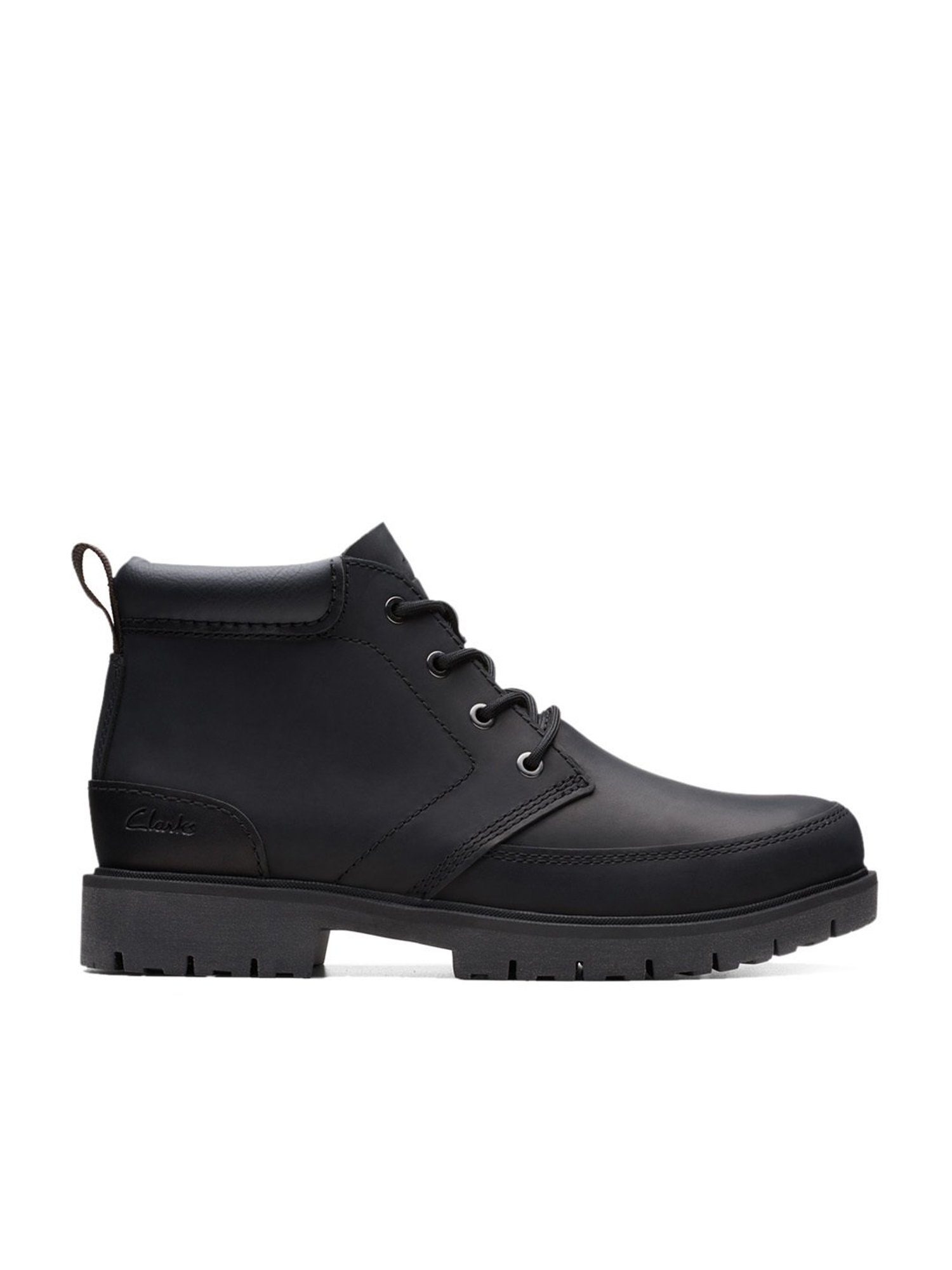 Clarks mens black on sale boots