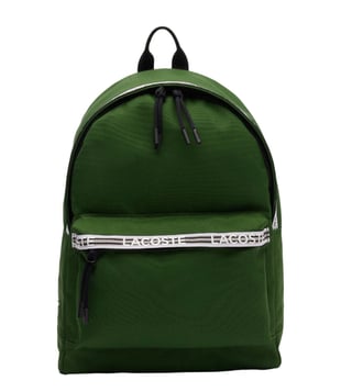 Lacoste Logo Backpack In Green