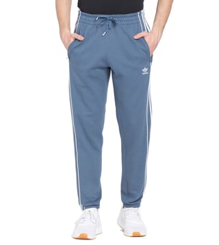 Buy Adidas Originals Grey Stripes Regular Fit Trackpants for Men