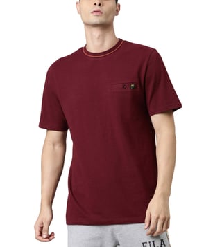 Fila store burgundy shirt