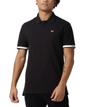 Tommy hilfiger black polo new arrivals