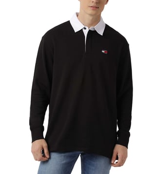 Tommy hilfiger cheap black polo shirt