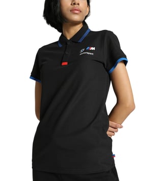 Puma Black BMW MMS Regular Fit Polo T Shirt