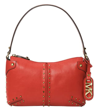 Michael kors outlet red studded backpack