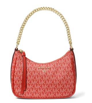 Michael kors red hotsell messenger bag