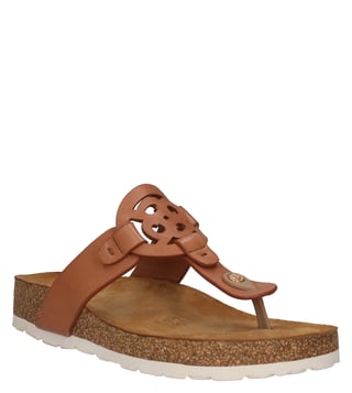 Buy BUGATTI Cognac Bolli Revo T Strap Sandals for Women Online