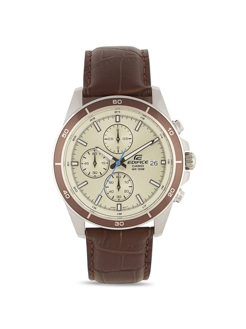 Casio edifice leather watches 2024 price