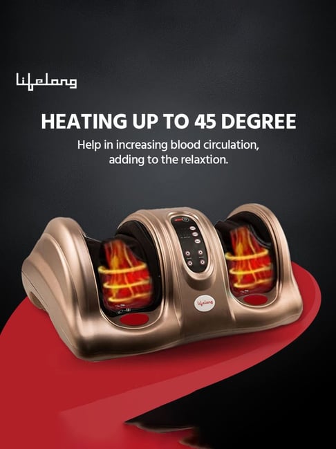Buy Lifelong LL81 Foot Massager with Heat (Brown) Online At Best Price
