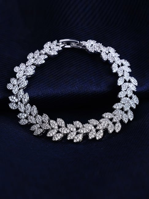 The Real Effect London 800 Silver CZ Bracelet for Women