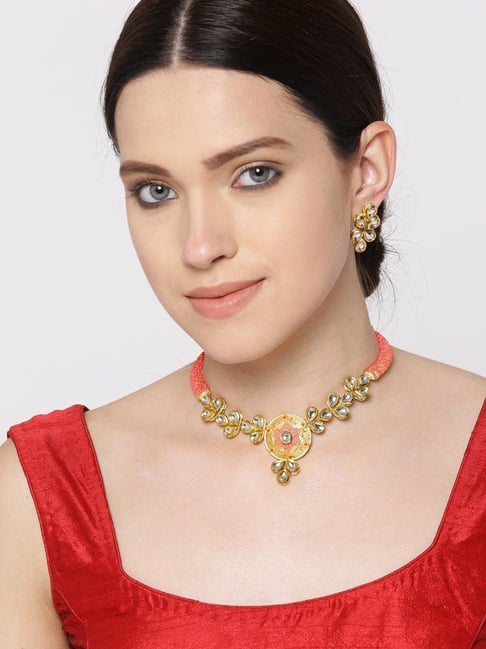 Jikolililili Exquisite Rhinestone Chain Necklace Set Diamond Necklace and  Earrings Two-piece Wedding Bridal Jewelry Set Strong Durable Necklace -  Walmart.com