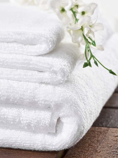 DDECOR Live Beautiful White Cotton 450 GSM Bath Towel - Set of 1-picture-26