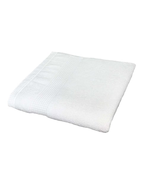 DDECOR Live Beautiful White Cotton 500 GSM Bath Towel - Set of 1-picture-17