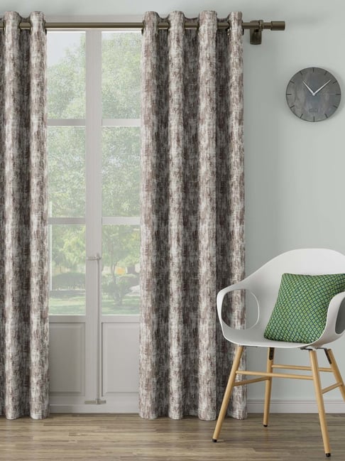 DDECOR Live Beautiful Brown Polyester 7 ft Door Curtain