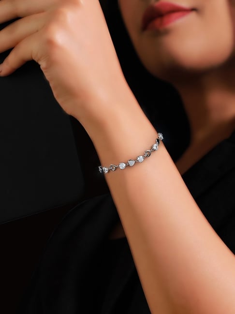 Buy GIVA 92.5 Sterling Silver Black Beads Bracelet for Women Online At Best  Price @ Tata CLiQ