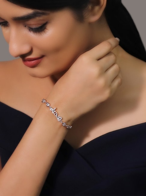 Buy Silver-Toned Bracelets & Bangles for Women by Vanbelle Online | Ajio.com