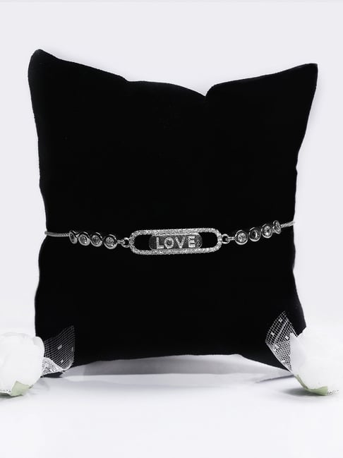 GIVA 92.5 Sterling Silver Zircon Love Bracelet-picture-28