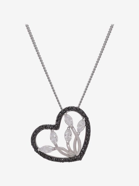 Silver Heart Pendant | 0004665 | Beaverbrooks the Jewellers