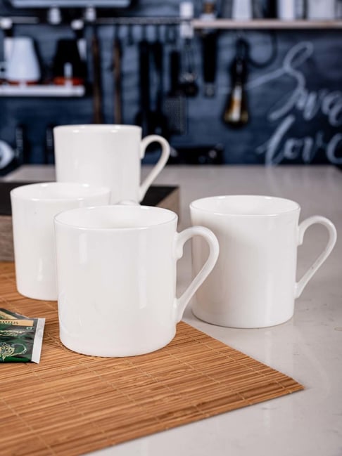 Buy SONAKI White & Golden Bone China Tea Cup (0.17 L) - Set of 6 at Best  Price @ Tata CLiQ