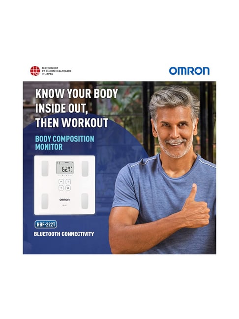 Omron HBF 255T Bluetooth Enabled Digital Full Body Composition Monitor