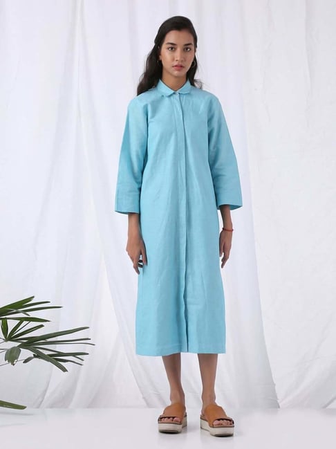 Women's Tie-Front Cover Up Tunic Dress - Kona India | Ubuy
