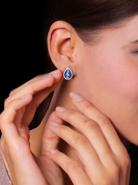 Buy Blue Earrings for Women by Ornate Jewels Online | Ajio.com