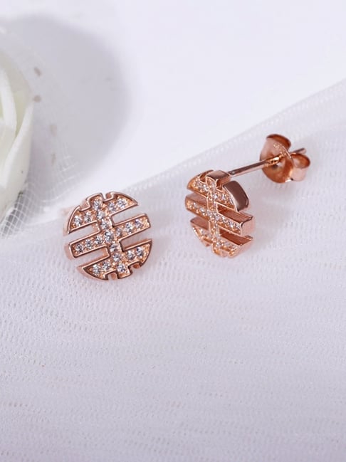 Amazon.com: Coodilor 925 Sterling Silver Bow Stud Earrings With Cubic  Zirconia, 14K Rose Gold Plated Earrings for Women, Perfect for Gift:  Clothing, Shoes & Jewelry