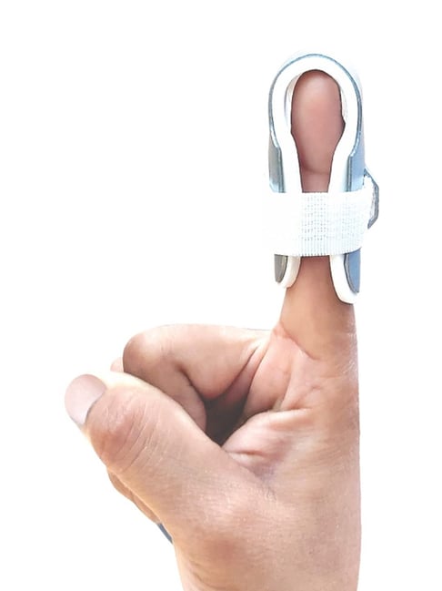 AccuSure Finger Cot Splint Finger Brace Small (Grey)