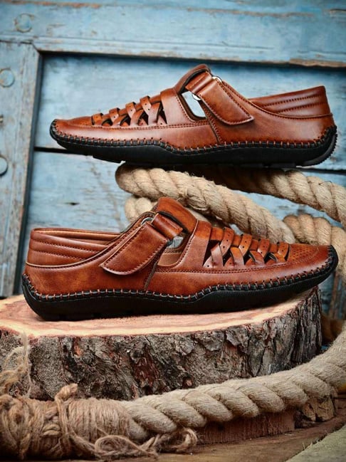 Giorgio Men's Tan Fisherman Sandals-picture-18