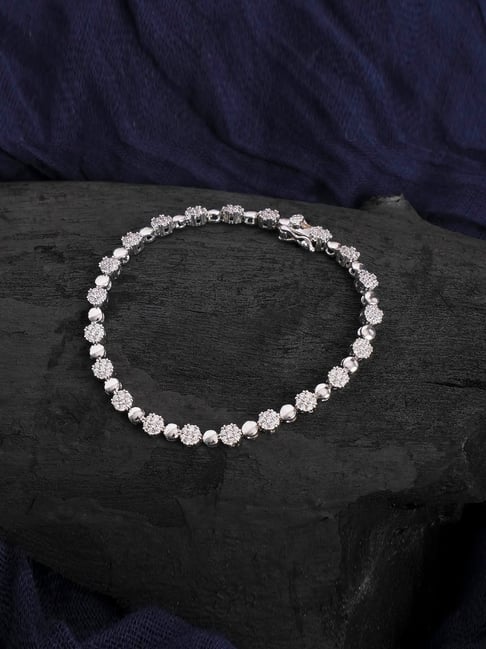 The Real Effect London 800 Silver CZ Bracelet for Women