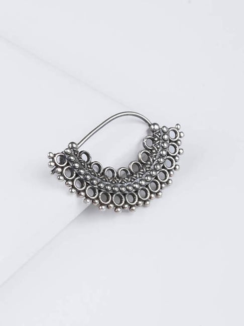 Buy Silver Nose Ring 20G Piercing Hoop - Tiny 7mm Nose Piercings Ring - 925  Sterling Silver Nose Ring Jewelry Online at desertcartKUWAIT