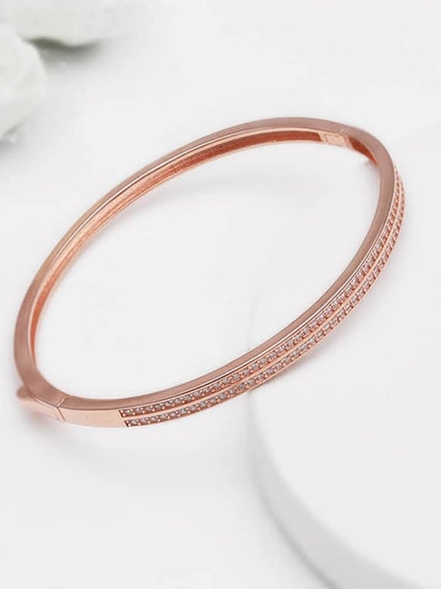 Buy SILBERRY 925 Sterling Silver Rose Gold Queen Link Bracelet for Womens  and Girls Online