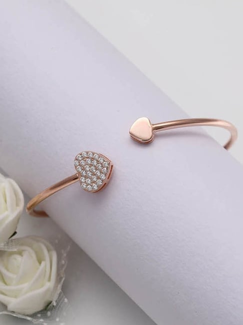 GIVA 92.5 Sterling Silver Heart Bracelet for Women-picture-30