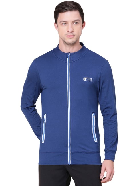Van Heusen Performance Regular Fit Swift Dry Odour Shield Solid Jacket - Blue-image-40