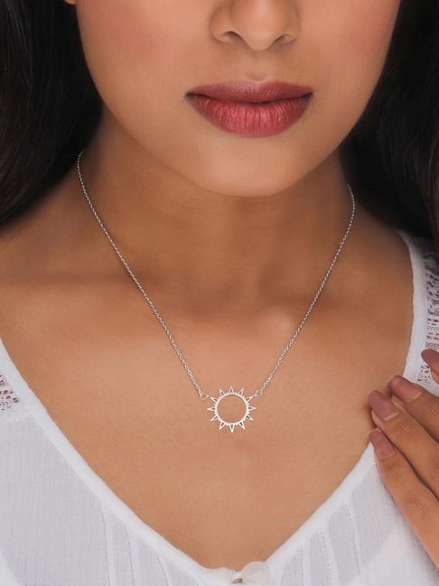 Annika Bella Evil Eye Sun Pendant Necklace for India | Ubuy