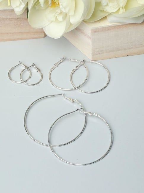 DAILY VIBES Silver Small Hoop Earrings for Women India | Ubuy