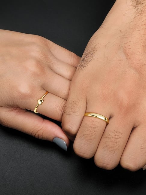 Golden Shining Love Couple Rings – GIVA US