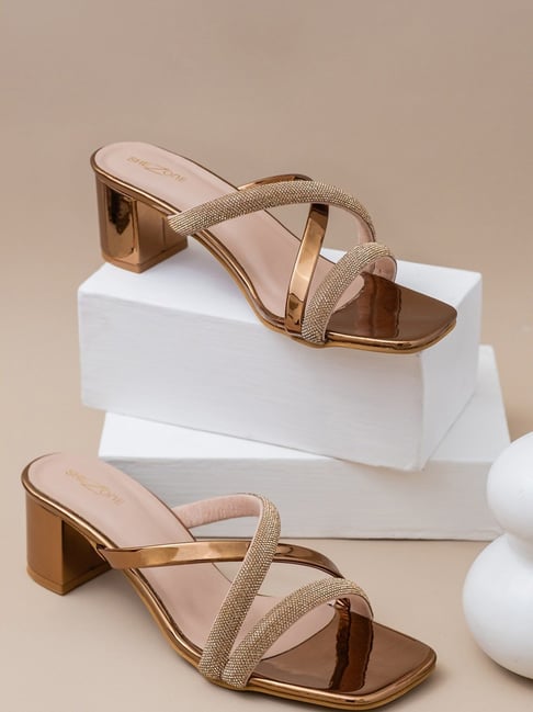 Copper hot sale sandals womens