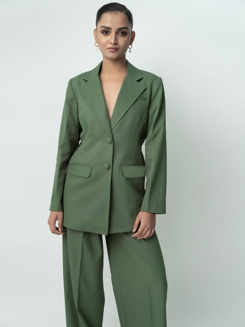 Buy Qua Oversized Tailored Blazer for Women Online Tata CLiQ Luxury