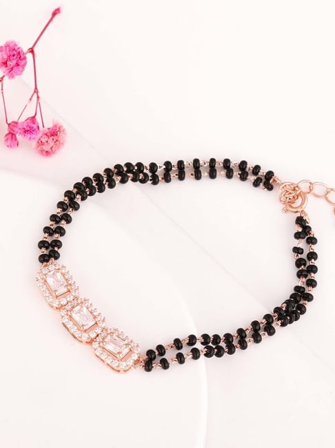 Buy GIVA 92.5 Sterling Silver Black Beads Bracelet for Women Online At Best  Price @ Tata CLiQ