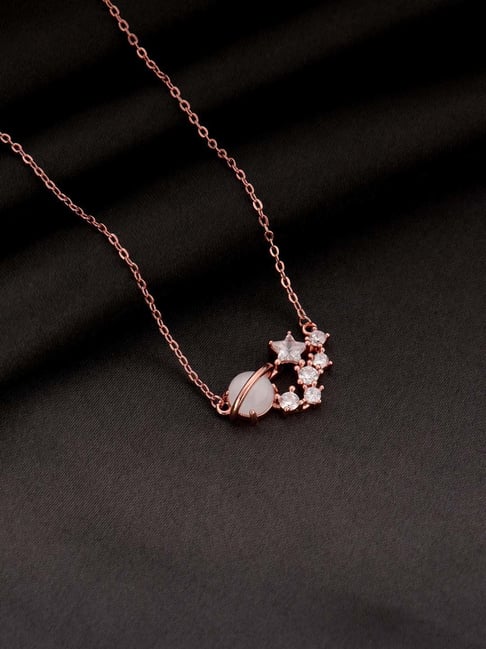 GIVA Sterling Silver Celestial Love Necklace for Women