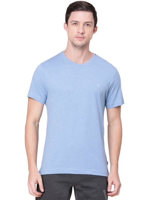 Buy Vh Innerwear Blue Cotton Regular Fit T-Shirt for Mens Online