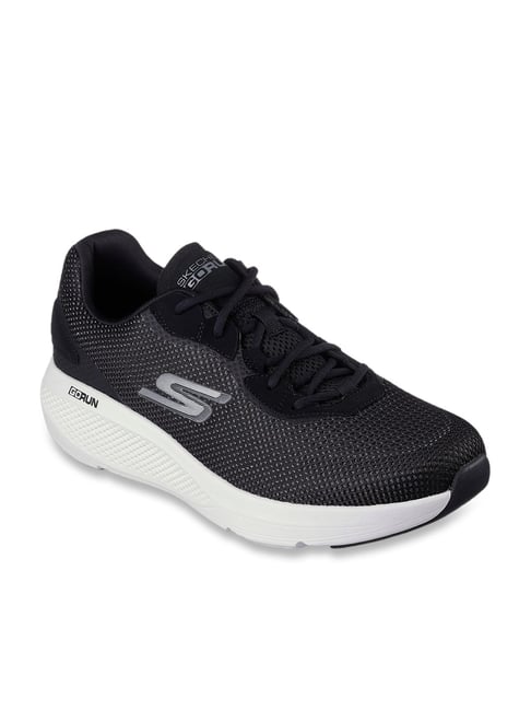 Buy Skechers Mens GO RUN ELEVATE Black White Running Shoes for Men at ...