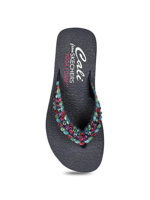 Buy Skechers Women's Cali Navy Wedge Flip Flops for Women at Best Price @  Tata CLiQ