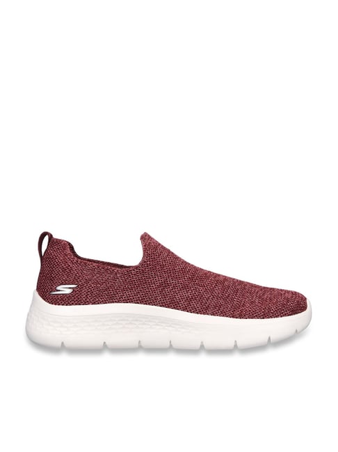 Skechers Women s GO WALK FLEX VELLA Burgundy Walking Shoes