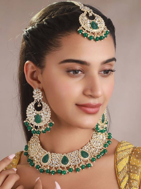 Kiara Advani AD Bridal Necklace Set Cz Stone Party Wear Premium Design  Jewelery Green at Rs 3000/set | Bridal Jewelry Sets in New Delhi | ID:  2851123858948
