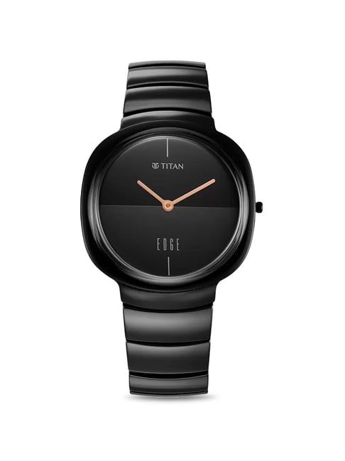 Titan edge black online watch price