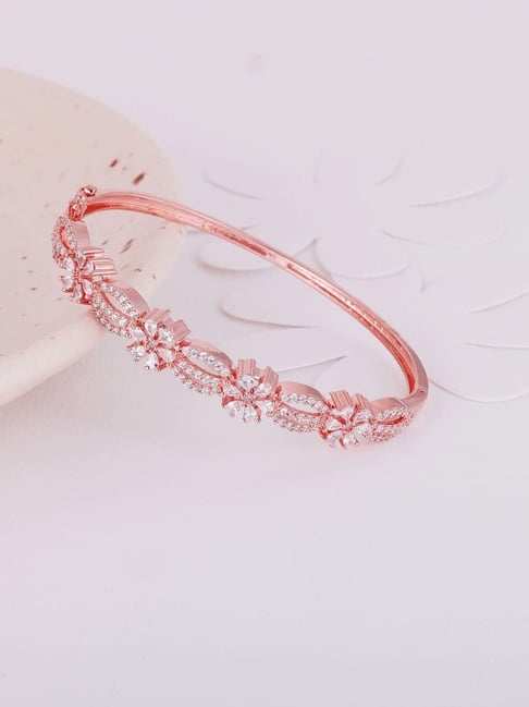 GIVA 92.5 Sterling Silver Floral Heaven Bracelet for Women-picture-40