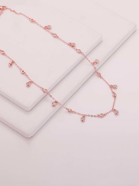 Buy GIVA Sterling Silver Covered in Charm Necklace for Women